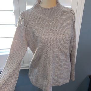 Open shoulder sweater